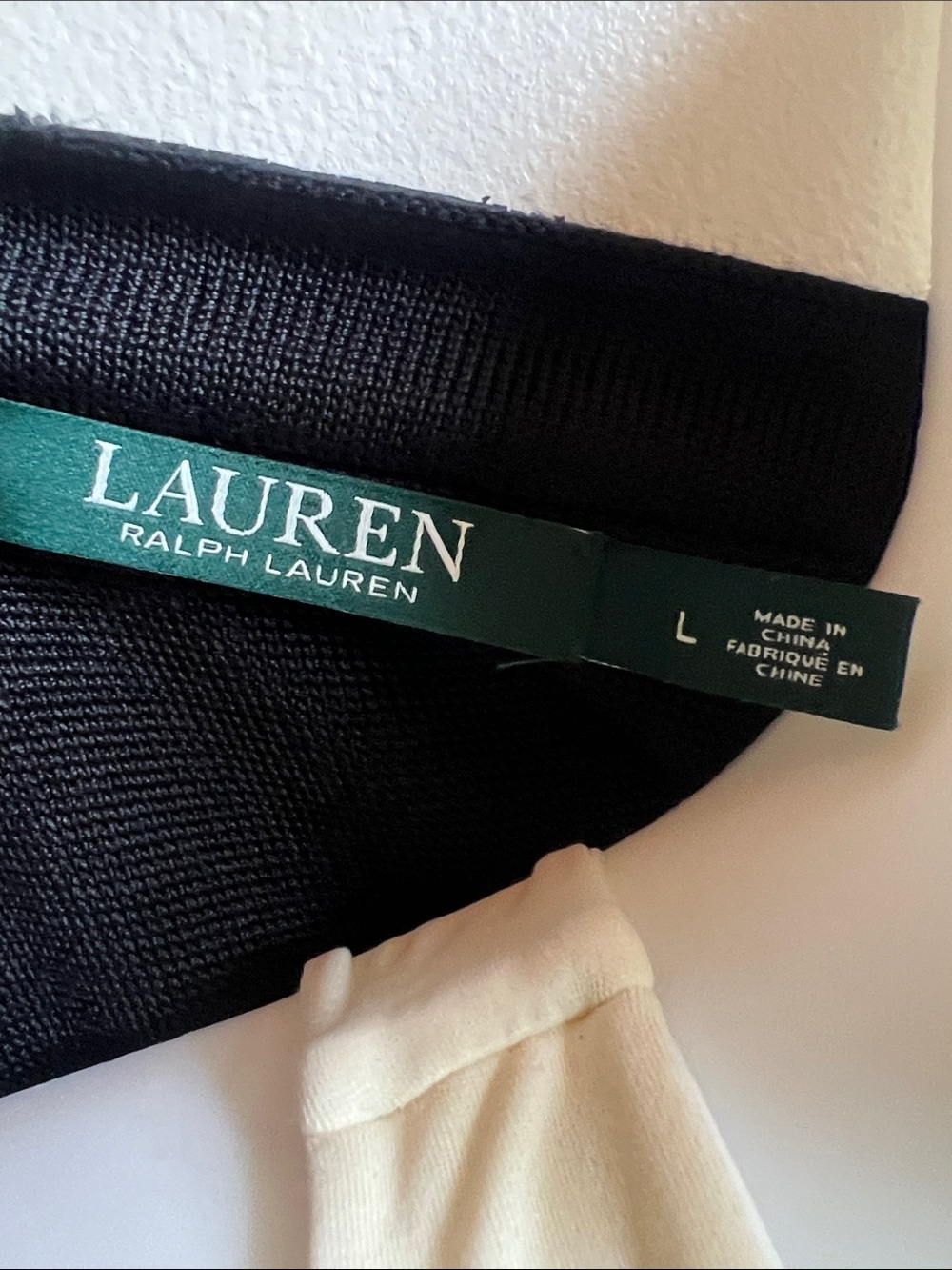 Ralph Lauren Black Sleeveless Faux-Leather Trim Vest - Picture 2 of 8